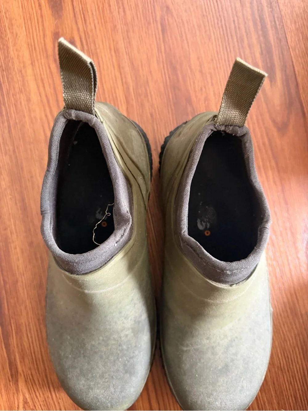 Bogs Men's Olive Green Waterproof Slip-On Rain & Snow Boots